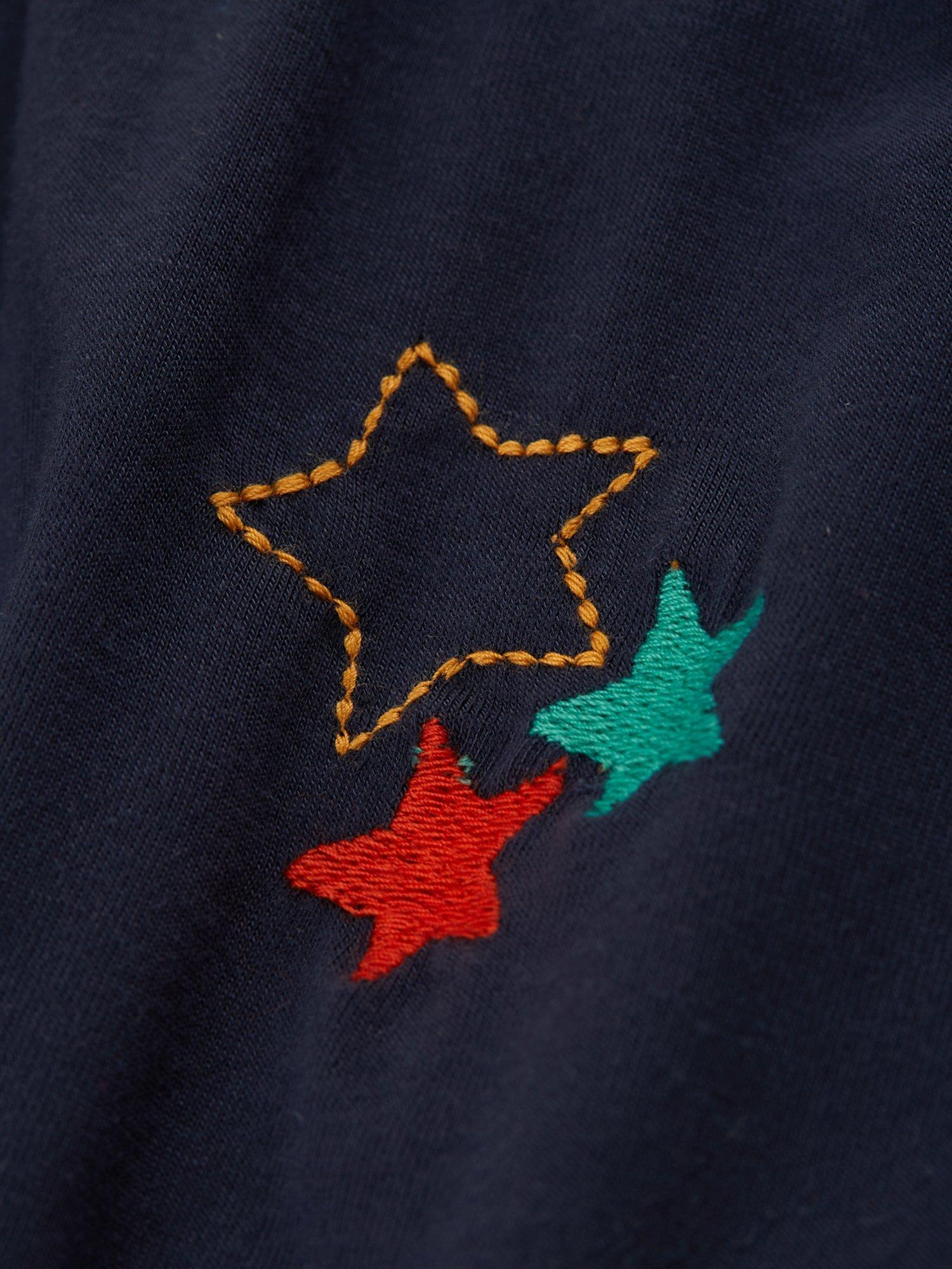 Product image 4 of 4, which shows Frugi Kids' Phoenix Parsnip Harem Trousers, Indigo, 18-24 months