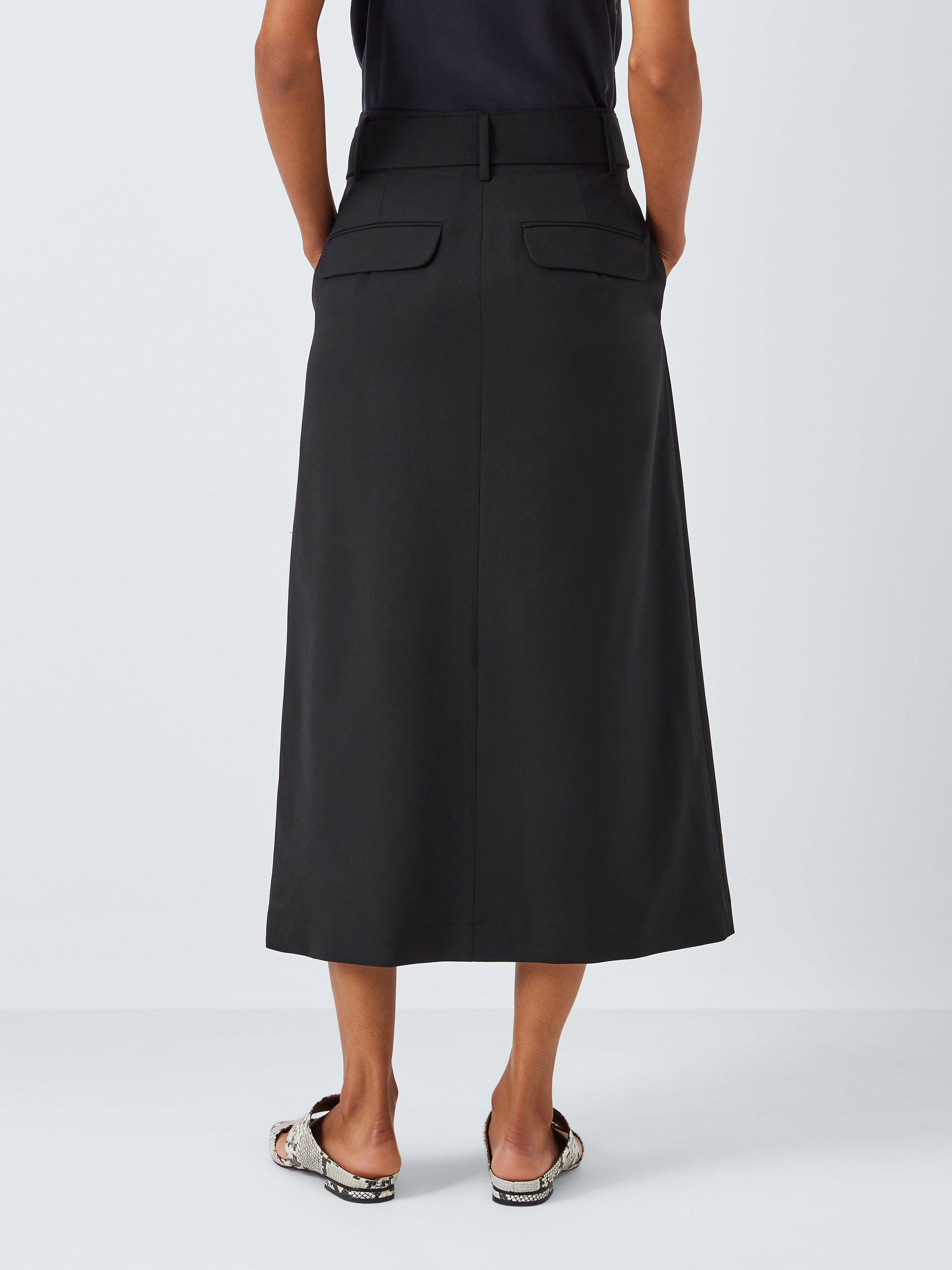 John lewis black a line skirt best sale