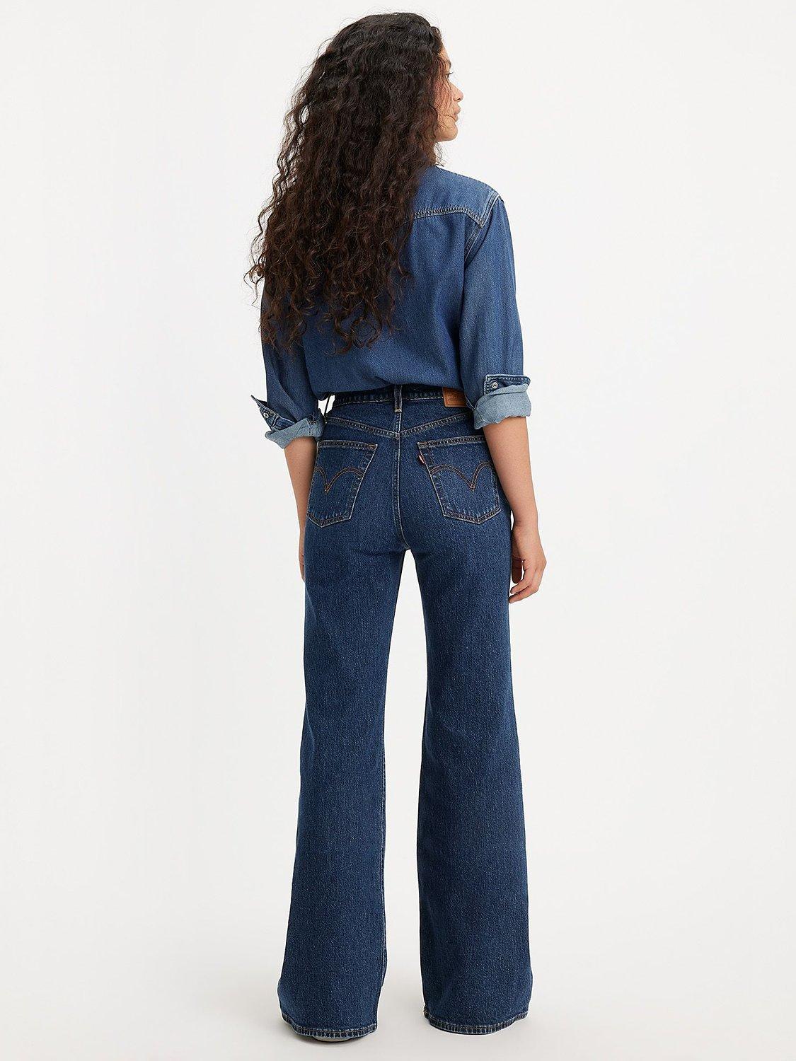 Product image 2 of 6, which shows Levi's Ribcage Bell Flared Leg Jeans, Sonoma Train, W24/L32