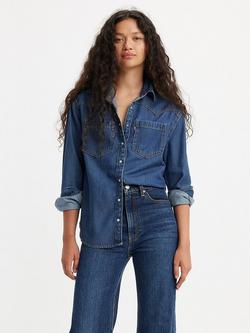 Levi's Teodora Denim Shirt, Dark Blue