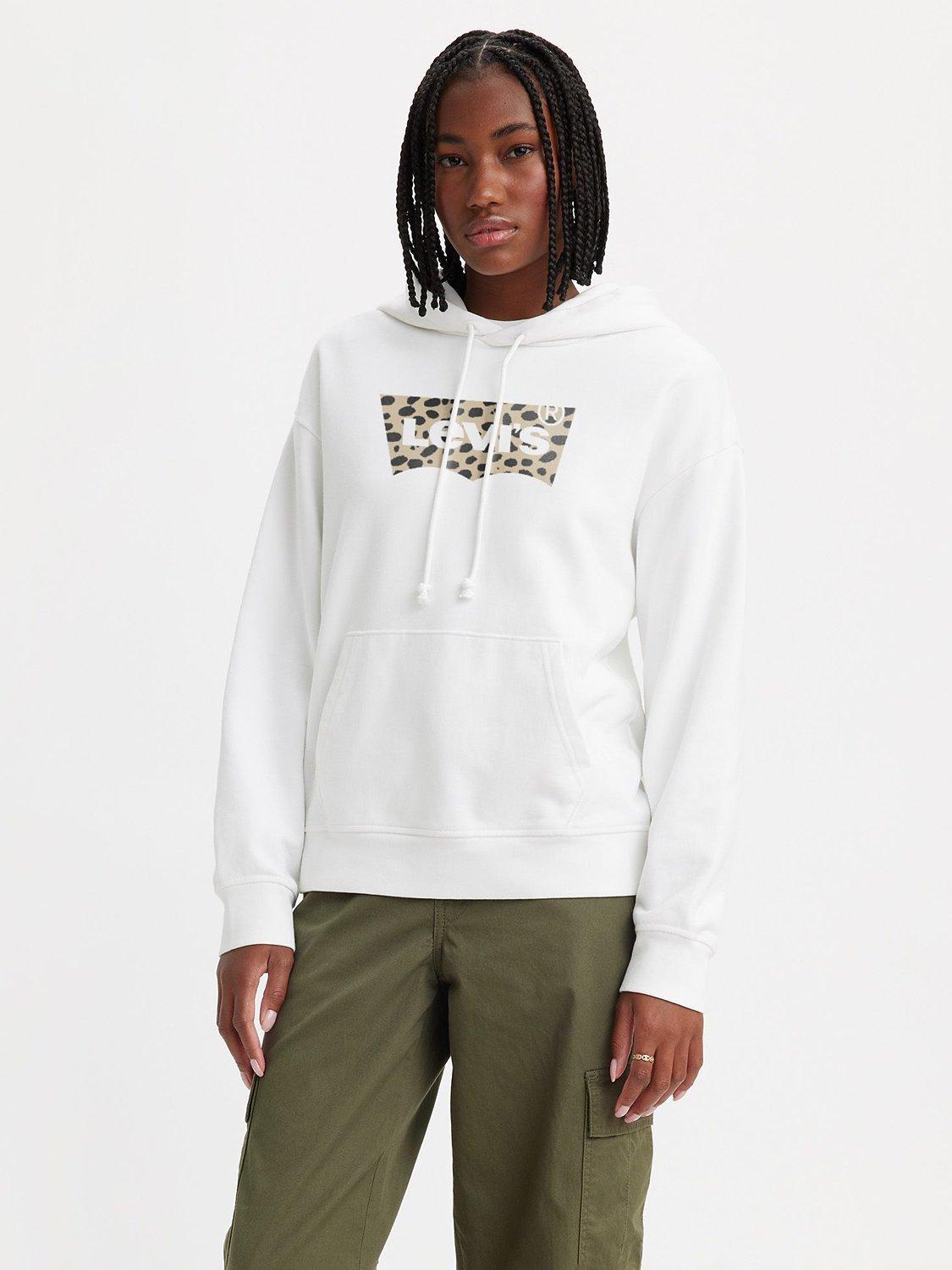 Levi's Graphic Logo Hoodie, Leopard Cloud Dancer