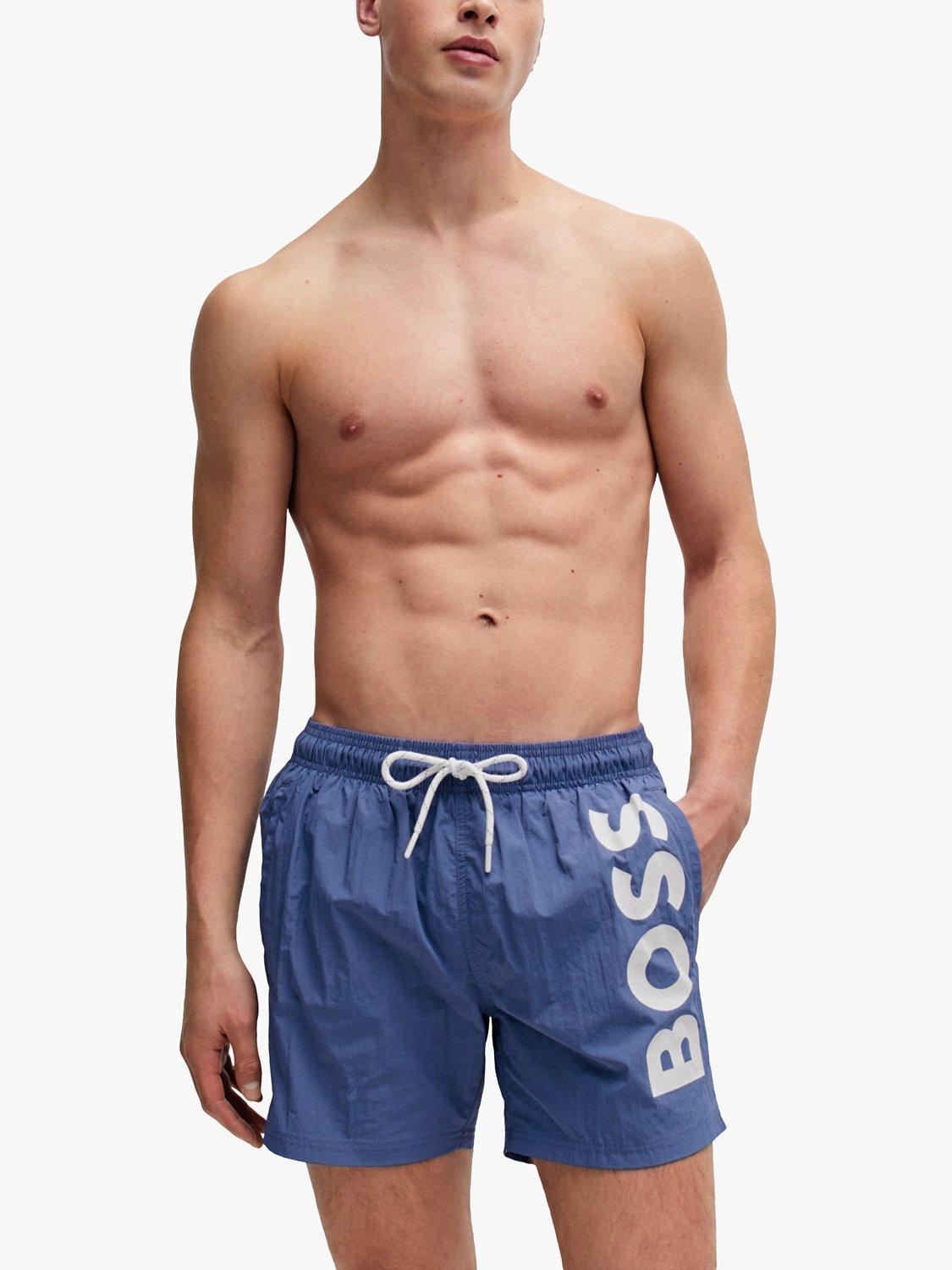 BOSS Octopus Swim Shorts, Open Blue