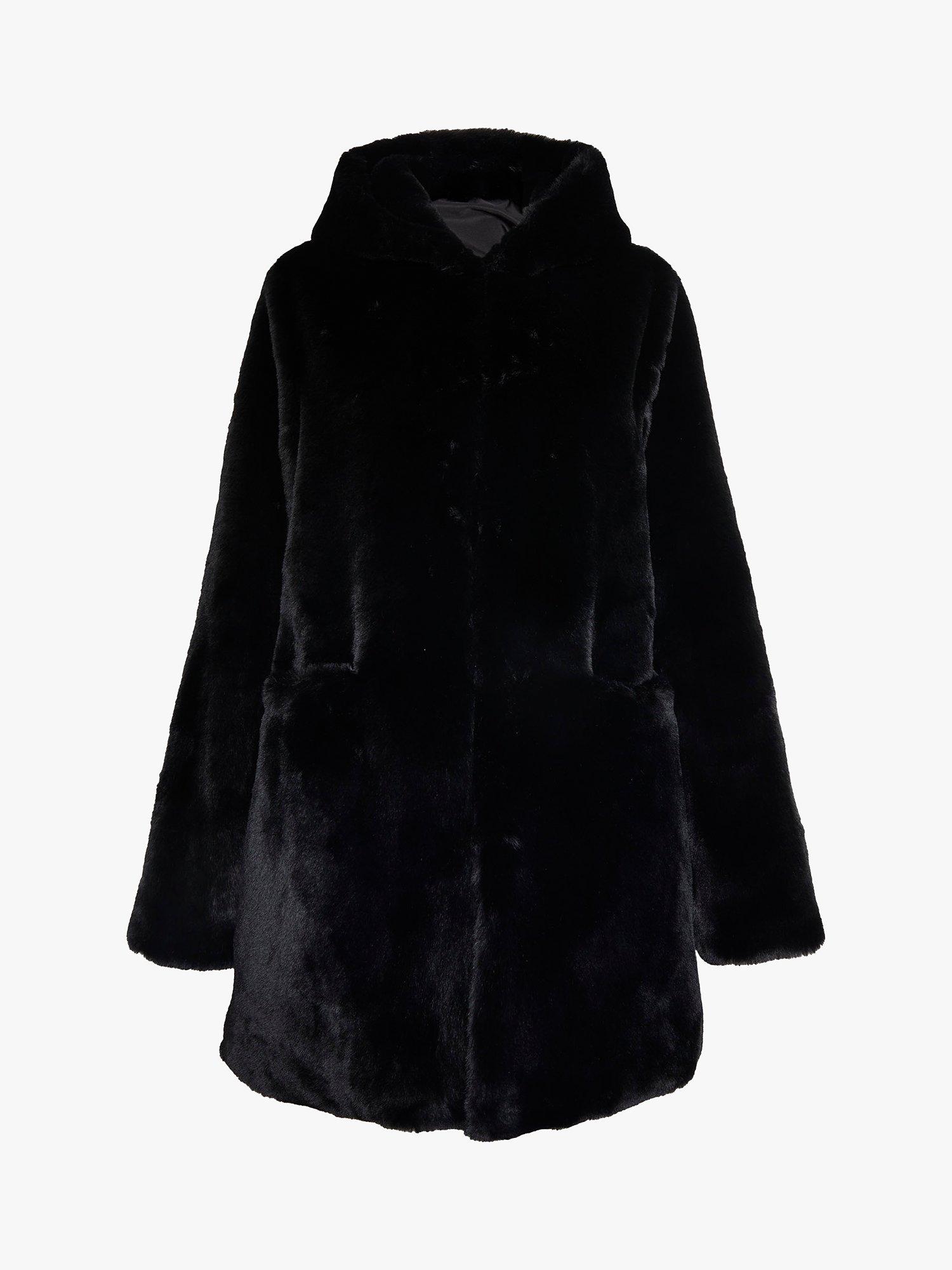 Product image 7 of 7, which shows James Lakeland Faux Fur Coat, Black, 12