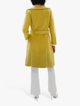 James Lakeland Large Collar Belted Coat, Lime