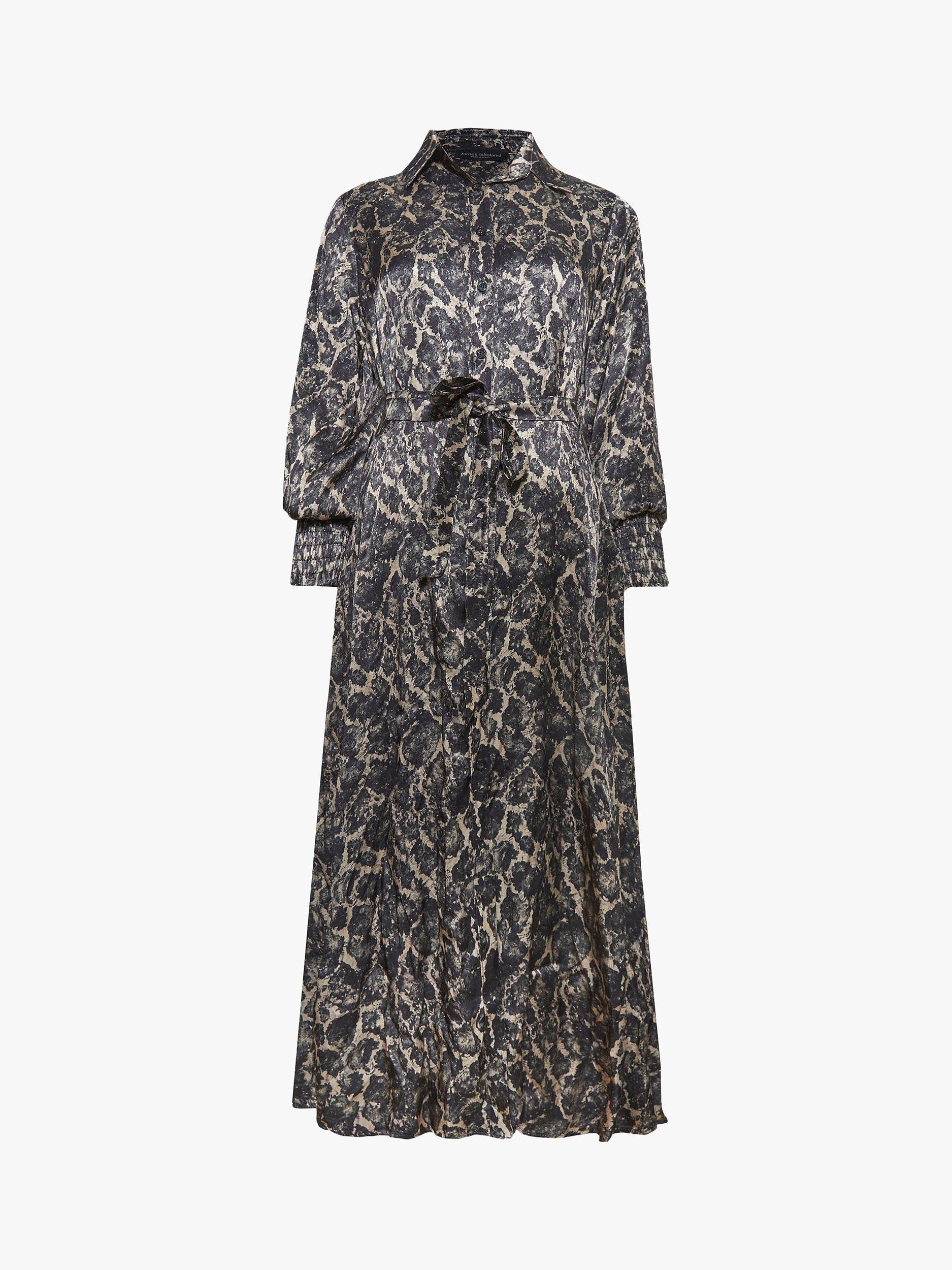 Product image 5 of 5, which shows James Lakeland Printed Belted Midi Dress, Multi, 10