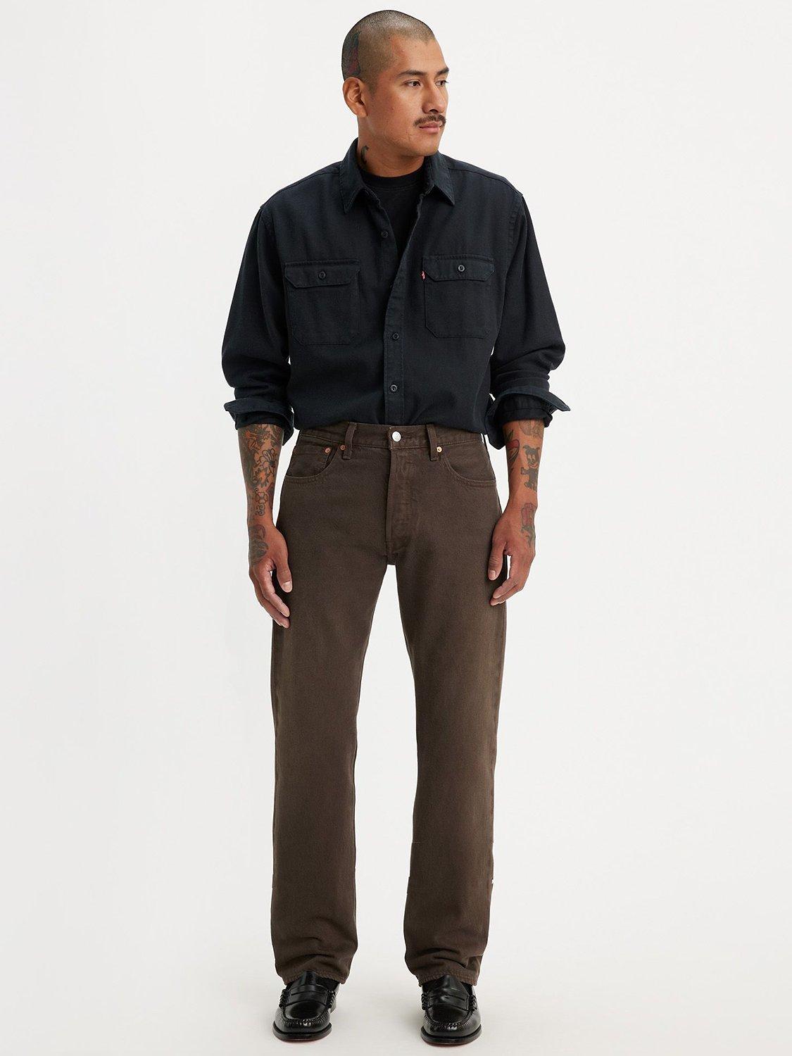Levi's 501 Original Straight Jeans, Brown Chocolate
