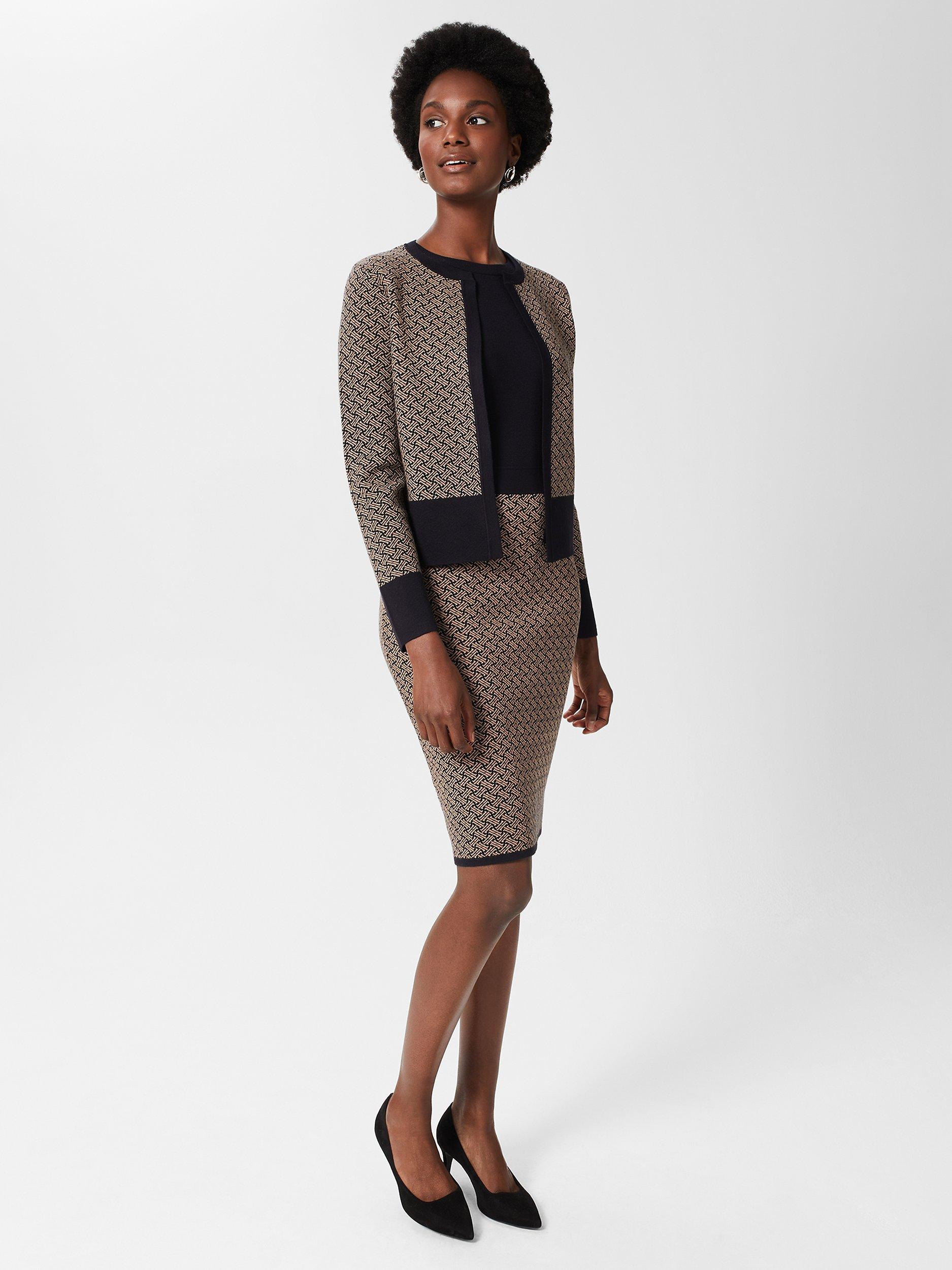 Product image 6 of 6, which shows Hobbs Amy Suede Court Shoes, Black, 3