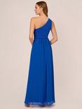 Adrianna Papell One Shoulder Chiffon Maxi Dress, Violet Cobalt