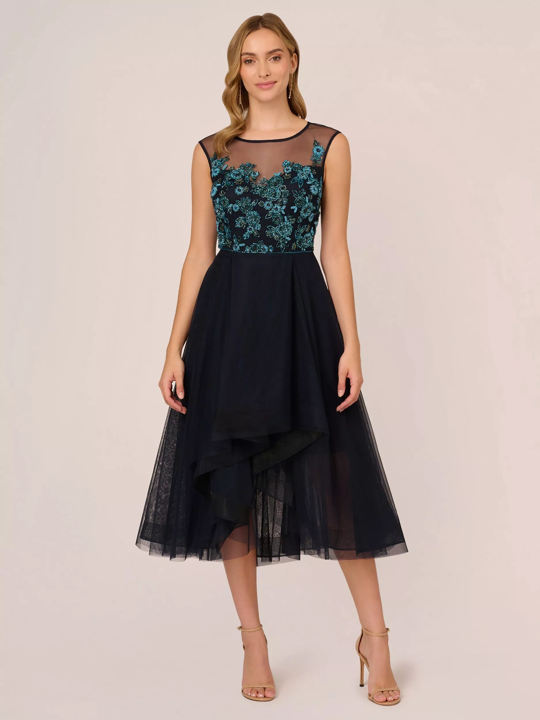 Adrianna papell tulle gown hotsell