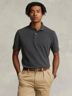 Polo Ralph Lauren Short Sleeve Custom Slim Fit Polo Shirt, Barclay Heather