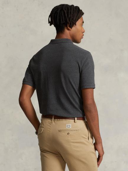 Polo Ralph Lauren Short Sleeve Custom Slim Fit Polo Shirt - view 2, Barclay Heather