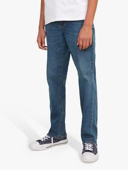 Jack & Jones Kids' Clark Regular Fit Jeans, Blue