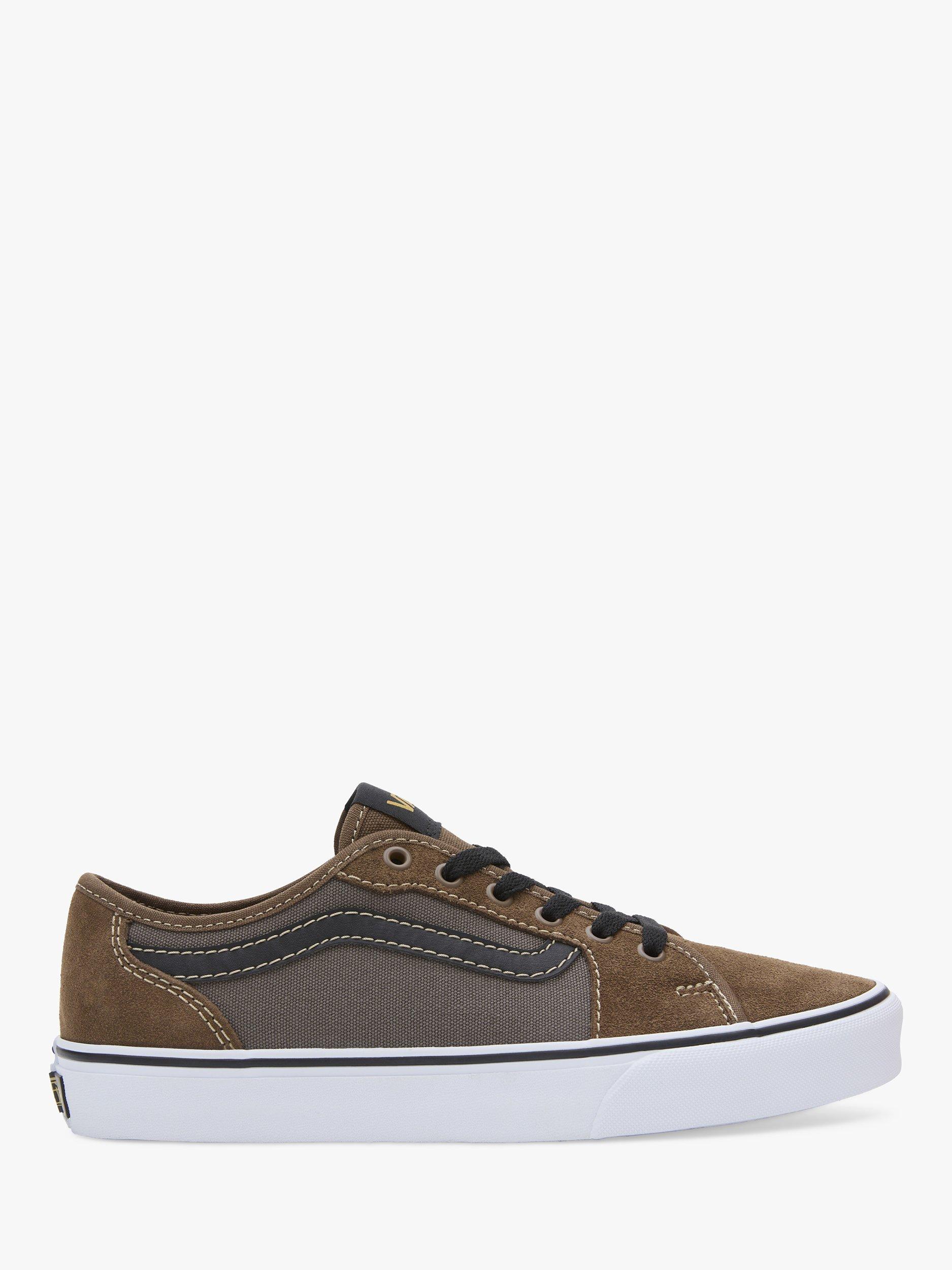 Product image 1 of 5, which shows Vans Filmore Decon Side Stripe Trainers, Outdoor Brown, 7