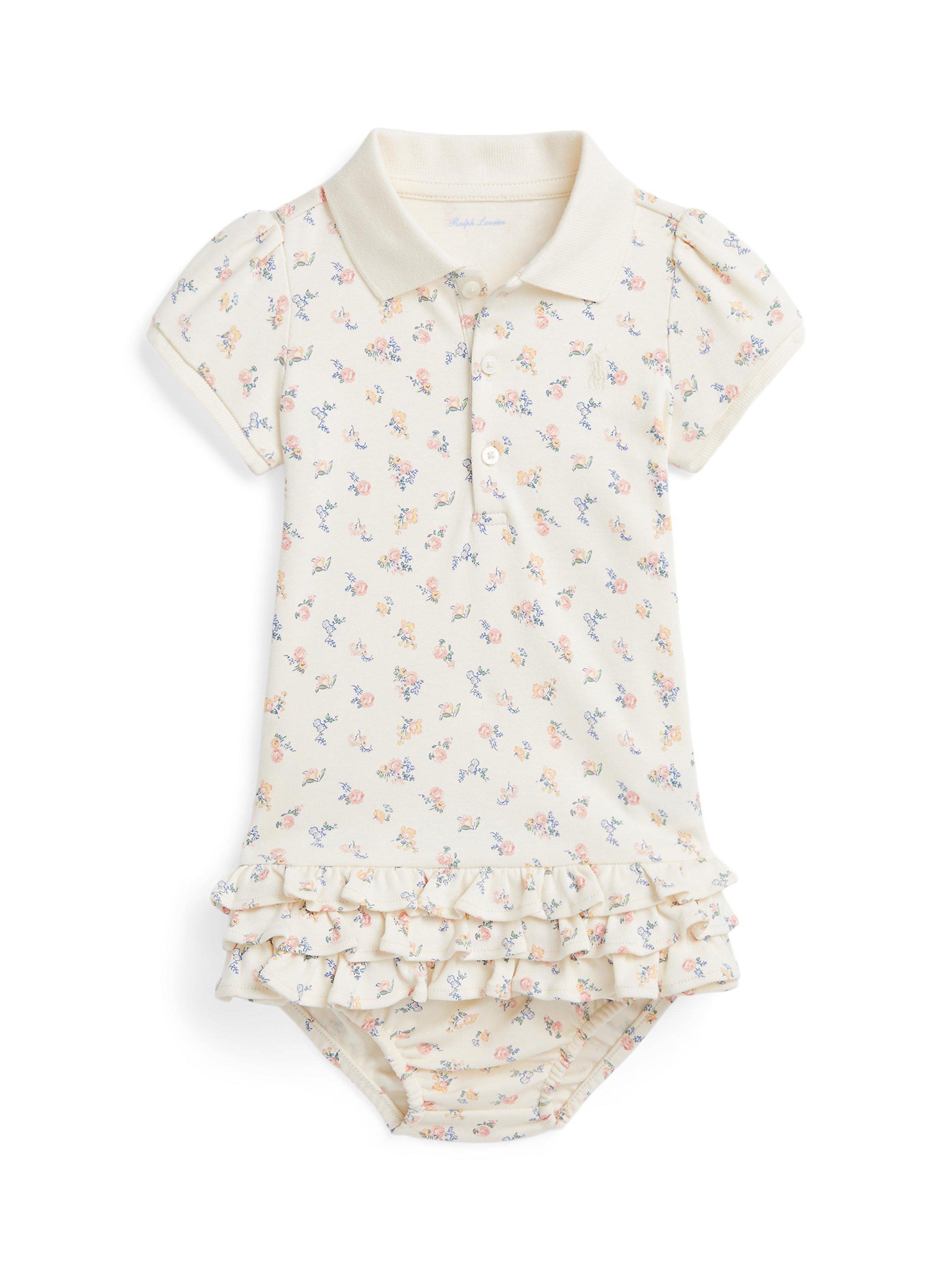 Ralph Lauren Baby Cupcake Print Outfit, White