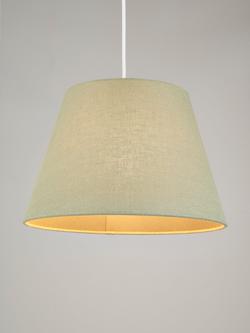 John Lewis Sophia Pure Linen Tapered Lampshade, Sage