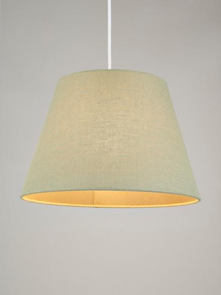 John Lewis Sophia Pure Linen Tapered Lampshade, Sage