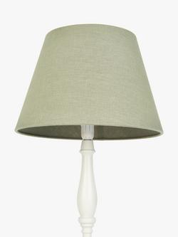 John Lewis Sophia Pure Linen Tapered Lampshade - view 2, Sage