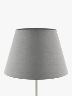 John Lewis Sophia Pure Linen Tapered Lampshade - view 2, Grey