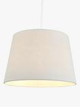 John Lewis Sophia Linen Empire Tapered Lampshade, Grey