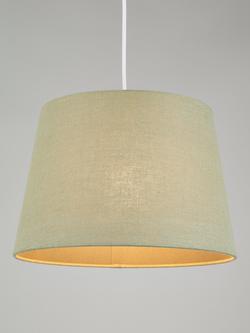 John Lewis Sophia Linen Empire Tapered Lampshade, Sage