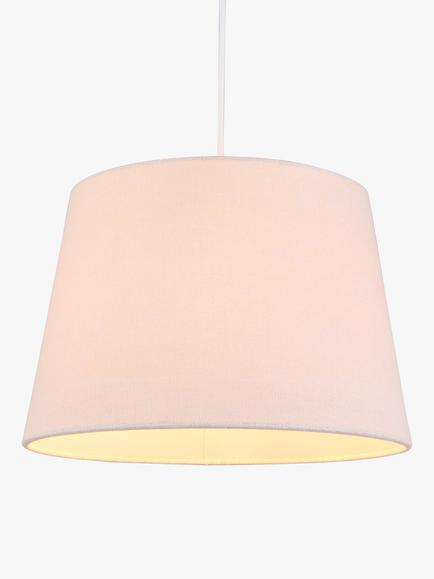 John Lewis Sophia Linen Empire Tapered Lampshade, Ash Rose