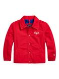 Ralph Lauren Kids' Coach Windbreaker Jacket, Red