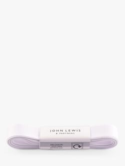 John Lewis Grosgrain Ribbon L5m, White