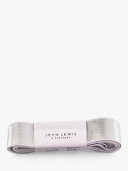 John Lewis Liquid Metallic Ribbon, L5m, Silver