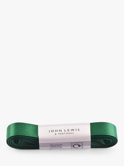 John Lewis Poly Glitter Ribbon, L5m, Grass