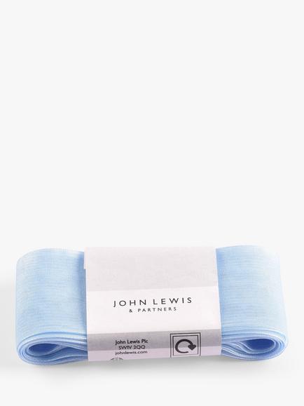 John Lewis Sheer Ribbon, L5m, Light Blue