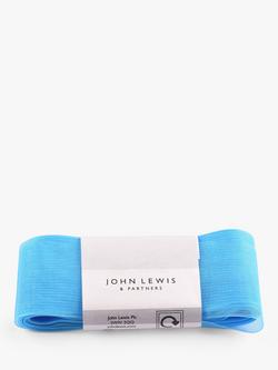 John Lewis Sheer Ribbon, L5m, Turquoise