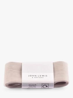 John Lewis Sheer Ribbon, L5m, Light Grey
