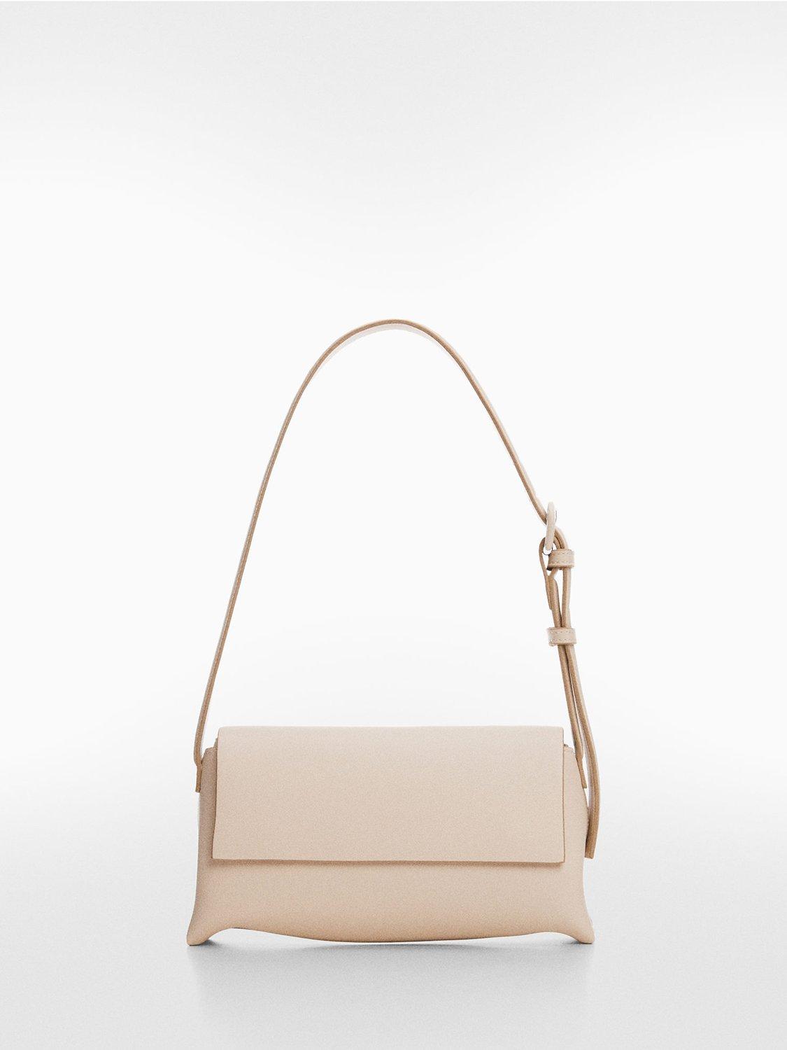 Mango Lucer Medium Shoulder Bag, Natural White, One Size