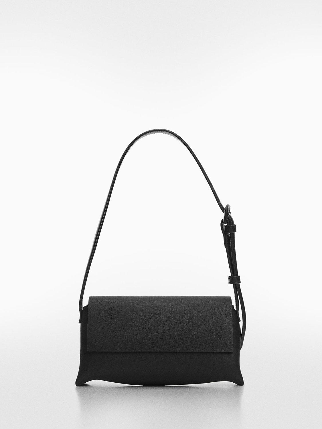 Mango Lucer Medium Shoulder Bag, Black, One Size