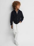 Reiss Kids' Albion Cutaway Collar Long Sleeve Shirt