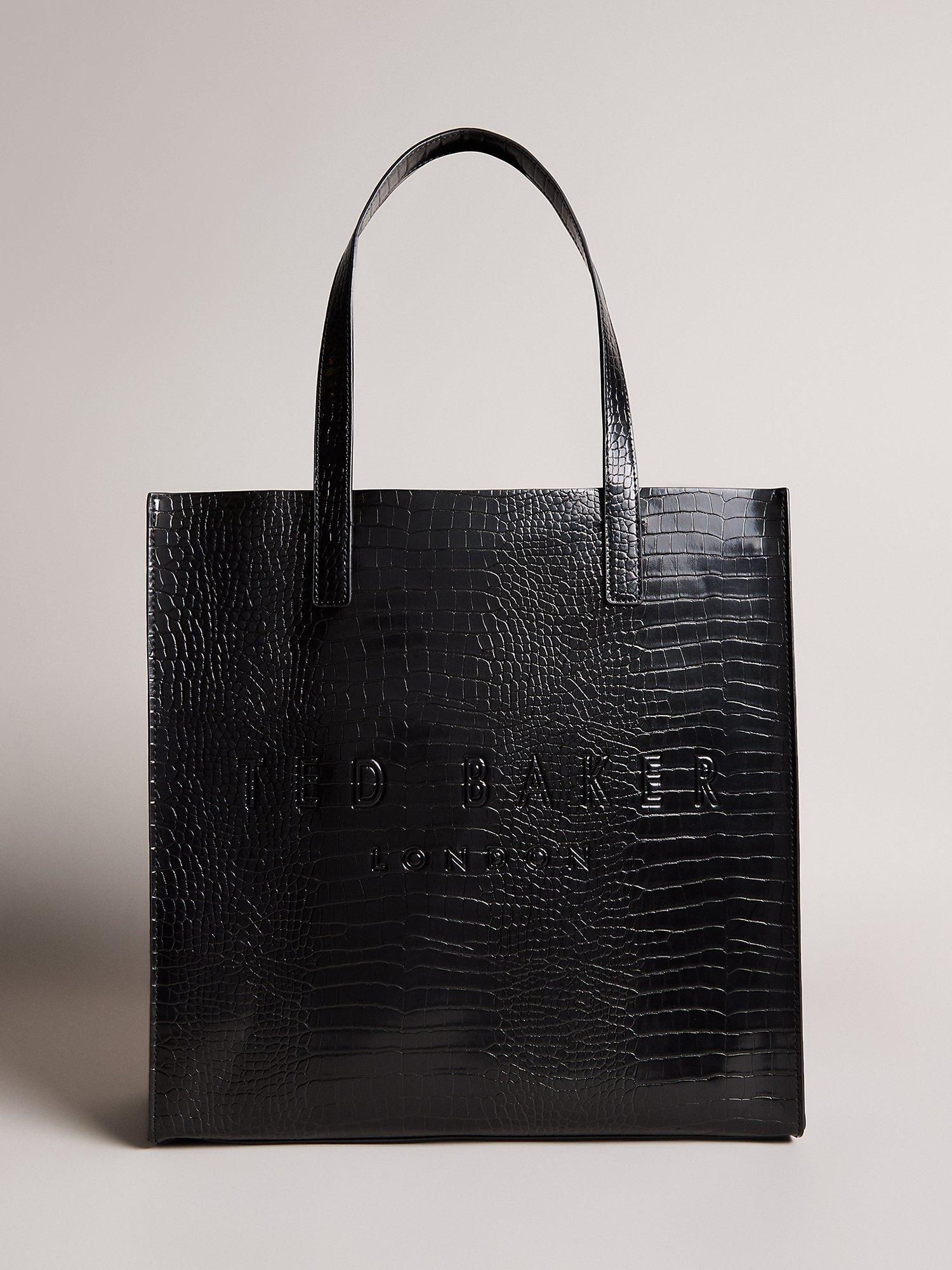 Ted Baker Croccon Large Icon Shopper Bag Black One Size