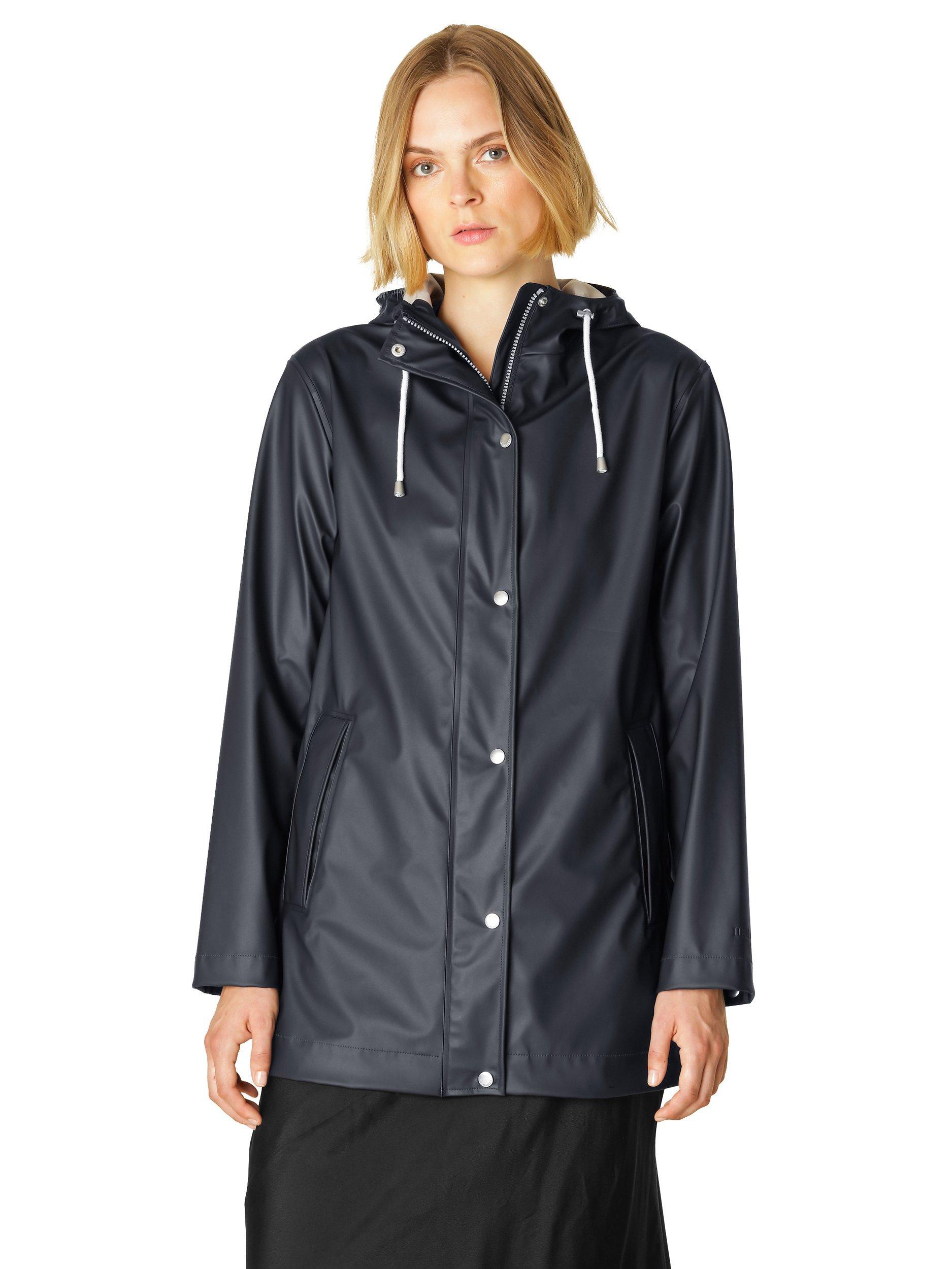 Ilse Jacobsen Hornbæk Waterproof Hooded Raincoat, Dark Indigo