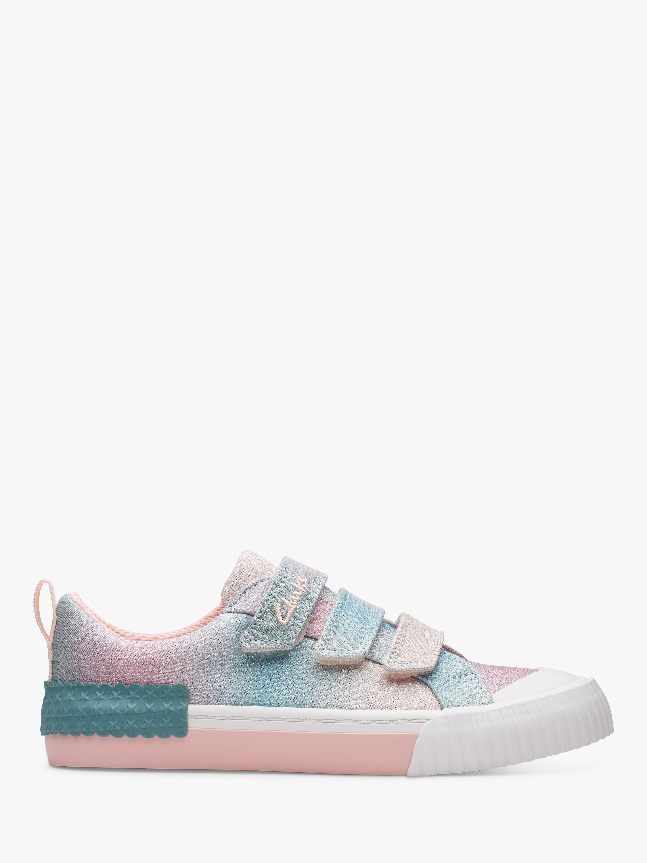 Clarks Kids Foxing Brill Glitter Trainers Multi