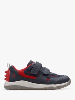 Clarks Kids' 3D Steggy Tail Fun Trainers, Navy, Navy
