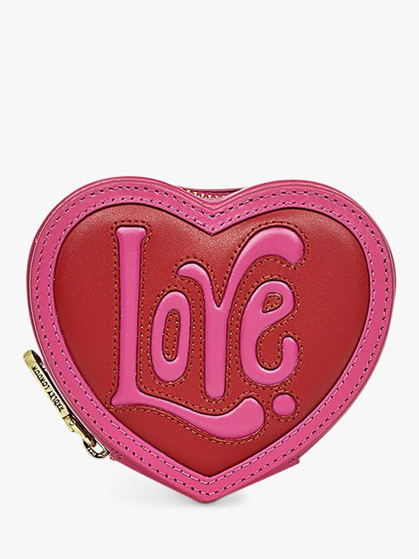 Radley Valentine s Love Zip Around Coin Leather Purse Coulis