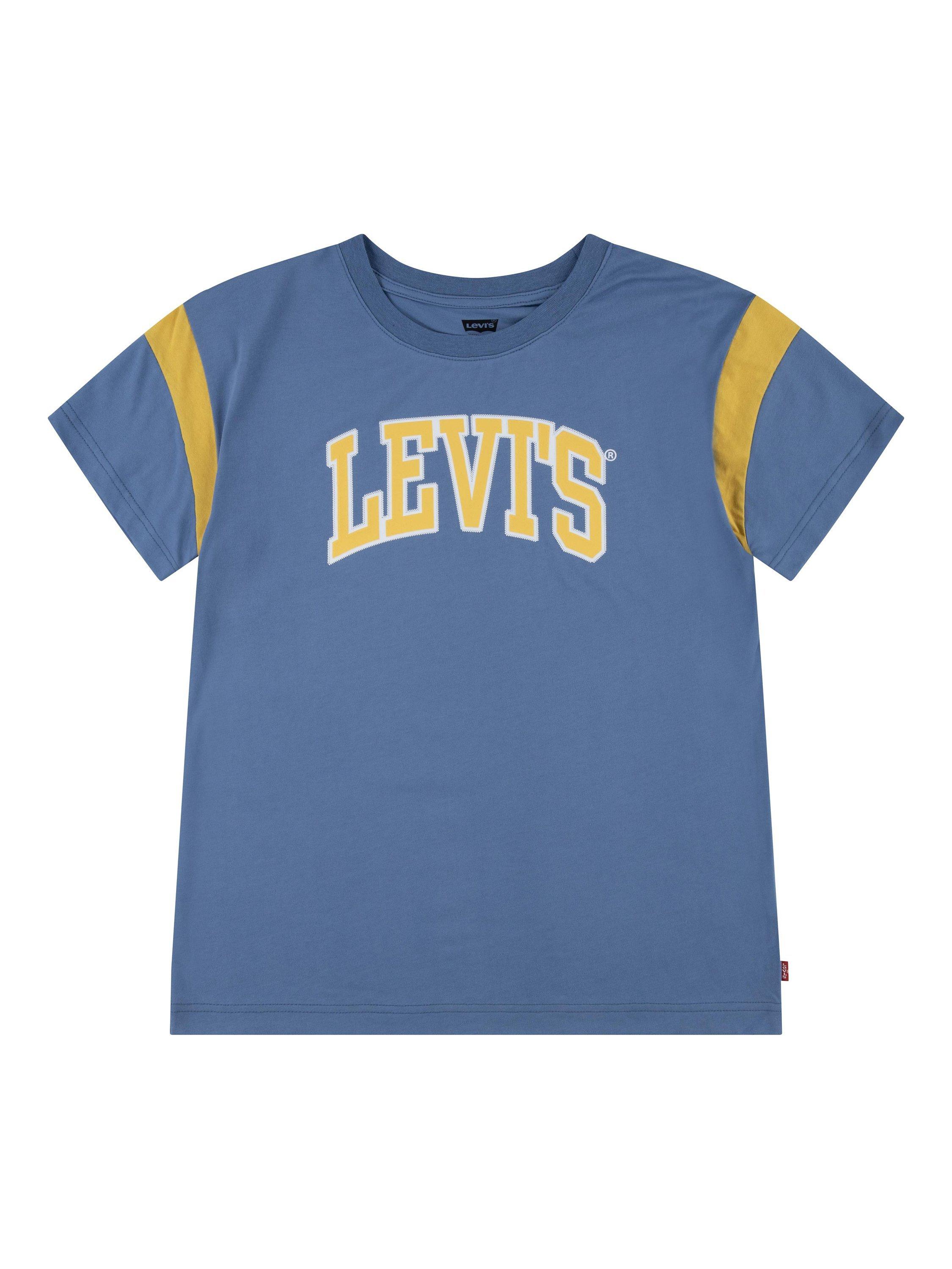 Levi's Kids' Prep Sport Logo Short Sleeve T-Shirt, Coronet Blue