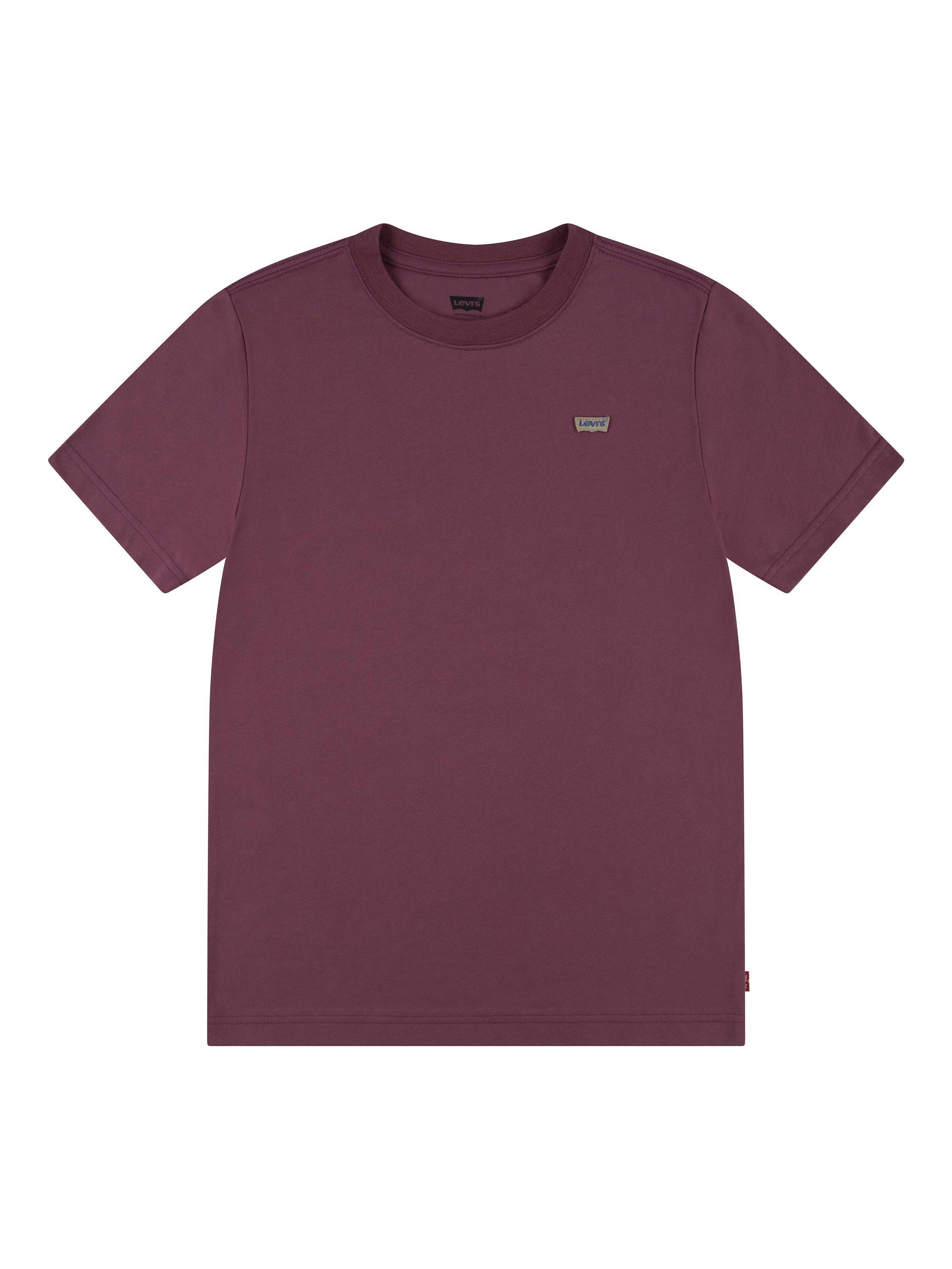 Levi's Kids' Hit Mini Batwing Logo Short Sleeve T-Shirt, Roan Rouge