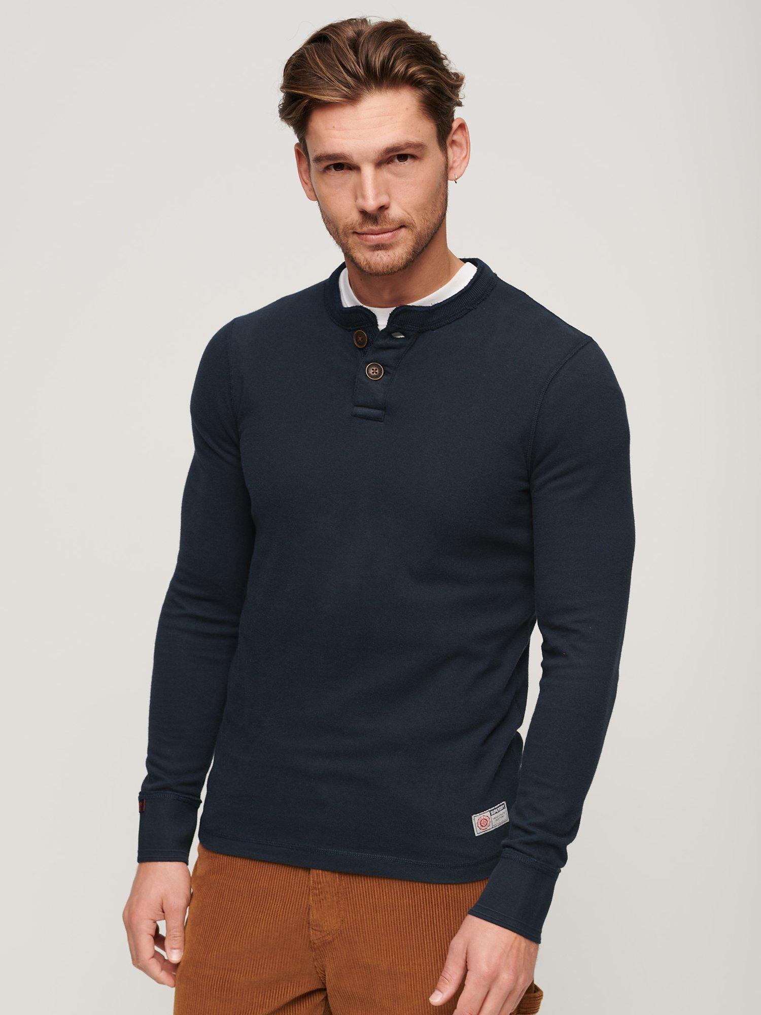 Superdry Vintage Athletic Chariot Crew Neck Top, Eclipse Navy
