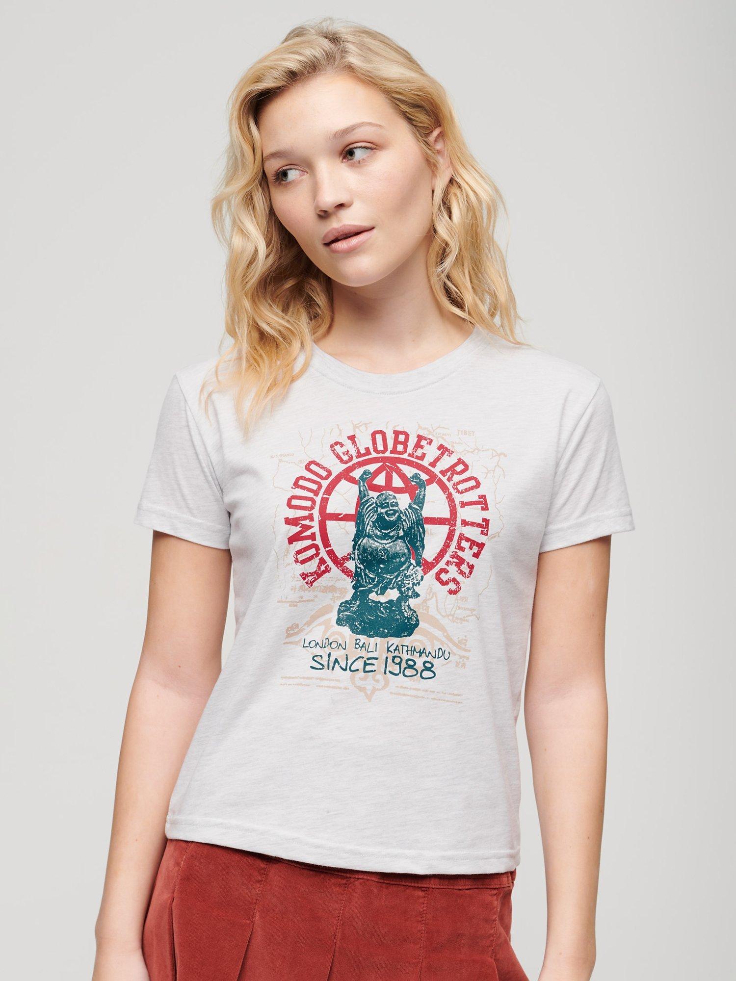 Superdry Komodo Globetrotter T-Shirt, Ice Marl