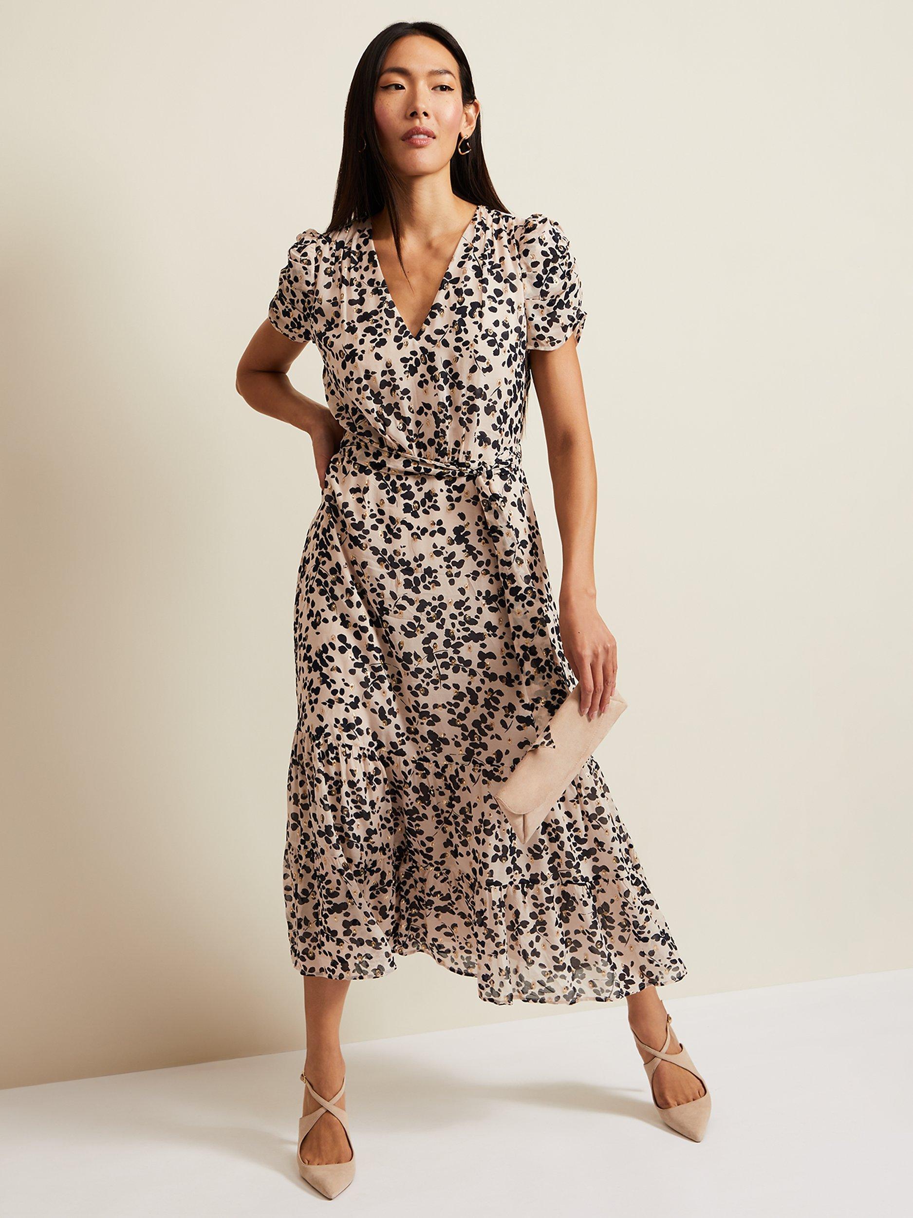 Phase Eight Amy Floral Print Midi Dress Multi