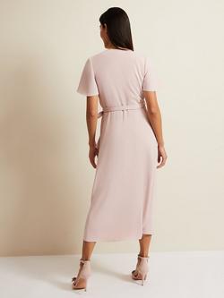 Phase Eight Julissa Wrap Midi Dress - view 2, Antique Rose