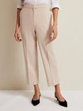 Phase Eight Everlee Cropped Straight Leg Trousers, Stone