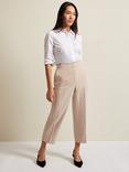 Phase Eight Everlee Cropped Straight Leg Trousers, Stone