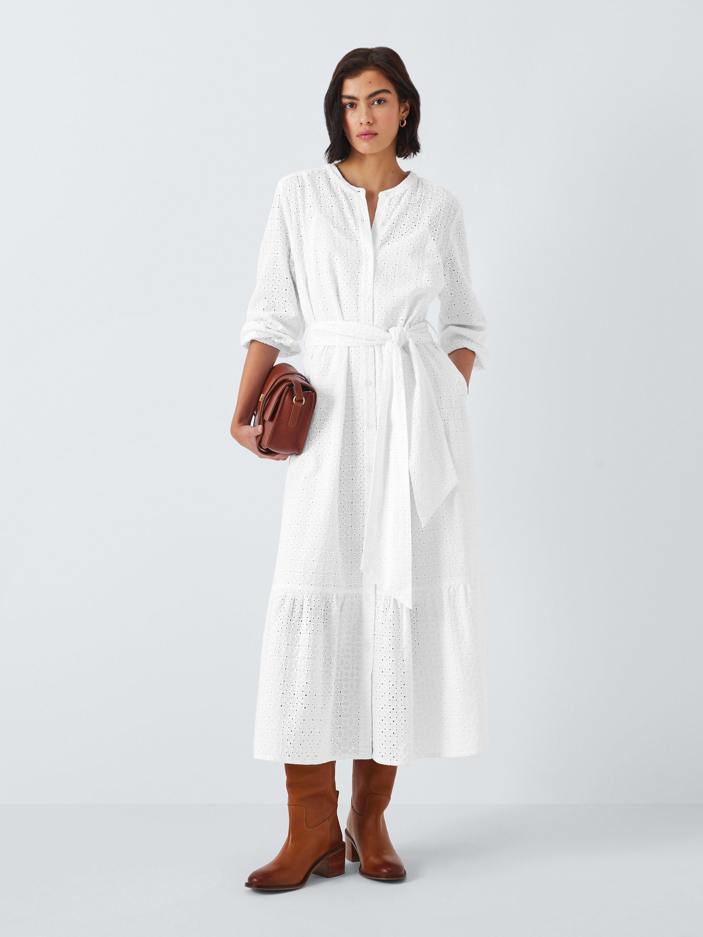 Barbour Tomorrow s Archive Piper Maxi Shirt Dress White