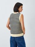 Barbour Tomorrow's Archive Piper Striped Knitted Tank Top, Navy/White